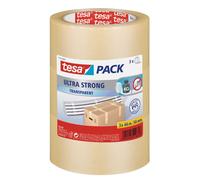 Tesa ruban d'emballage Ultra strong transparent Ultra Strong 66m x 50mm 3 pièces