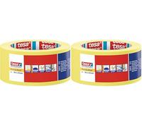 Tesa Ruban jaune 50m x 50mm masquage de précision toutes surfaces 04334-00004-00 (Lot de 2)