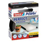 Tesa 56341-00027 Extra Power Ruban adhésif toilé 2,75 m x 19 mm Noir