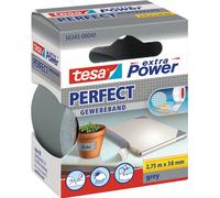 tesa Rubans toilés extra Power Perfect 2,75 m x 3,8 cm gris