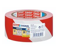 Tesa Sécuriser Ruban adhésif de signalisation PVC Rouge/Blanc 66m x 50mm 58131-00000-00