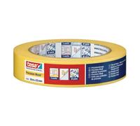 tesa Sensitiv 4333 Ruban de Précision - x 3 - 50 m x 50 mm - Rose | Bande de masquage pour supports fragiles en intérieur - Particulièrement fine et délicate