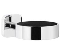 tesa® Smooz Crochet Serviettes, finition brillante Métal Chromé, adhésif, technologie sans Percer, 37mm x 37mm