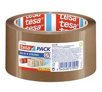 Tesa Solid & Strong Lot de 12 rouleaux de ruban adhésif Marron havane 50 mm x 66 m