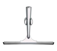 tesa Spaa raclette de douche, métal chromé, plastic bracket, adhésif, technologie sans percer, 175mm x 239mm x 55mm