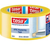 tesa SPVC 66001-00001-00 Bande adhésive de plâtrage tesa® Professional jaune (L x l) 33 m x 50 mm 1 pc(s)