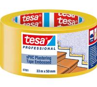 tesa SPVC EMBOSSED 67001-00001-00 Bande adhésive de plâtrage tesa® Professional jaune (L x l) 33 m x 50 mm 1 pc(s)