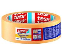 tesa Standard 4344 Ruban de Précision - x 4 - 50 m x 38 mm - Orange | Bande de masquage professionnel avec support en papier - Pour un masquage et une protection précis