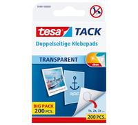 Tesa Tack 200 Pastilles adhésives Double-face Transparent