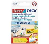 Pastilles adhésives - TESA - Pack de 200 - Transparent - Repositionnables - Sans trace de gras