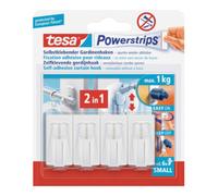 tesa tesa Powerstrips Crochets pour rideaux blanc Quantité:1