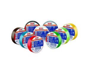 tesa tesa Ruban isolant électrique PVC 10 m x 15 mm, rouge Quantité:10