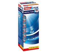 tesa Ruban adhésif transparent Lot de 8 - Sans solvant, résistant, très adhésif - 33 m x 19 mm