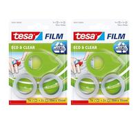 Tesa tesafilm Mini Dérouleur ecoLogo - lame métallique, design ergonomique, respectueux de (Lot de 2)