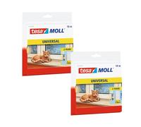 Tesamoll Universal Portes et Fenêtres - Joint d'Isolation Thermique Adhésif en Mousse - Peut Être Utilisé comme Anti-Bruit - Comble des Espaces de 1 à 5 mm - Blanc- 10m:9mm - Lot de 2