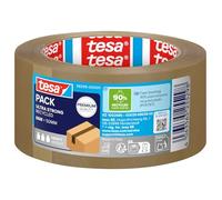Tesa tesapack ULTRA STRONG RECYCLED - Ruban d’emballage à 90% de plastique recyclé, très résistant à la déchirure, pour colis lourds - Résistant aux UV et au vieillissement - 66 m x 50 mm