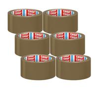 Tesa tesapack UNIVERSAL ruban adhésif - forte résistance à l’adhésif, résistant aux déchirures, déroulement silencieux, sans solvant, film PP - brun - 6 x 66 m x 50 mm