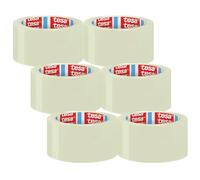 Tesa tesapack UNIVERSAL ruban adhésif - forte résistance à l’adhésif, résistant aux déchirures, déroulement silencieux, sans solvant, film PP - transparent - 6 x 66 m x 50 mm
