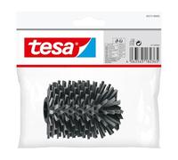 tesa Tête de Brosse WC jetable - Remplacement de Qualité pour Toutes les Brosses de Toilettes tesa - Gris foncé - 9,4 x 7,1 x 7,4 cm - Diamètre du Filetage 3/8" env. 15 mm
