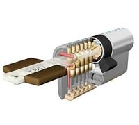 Tesa Assa Abloy Cylindre européen TK153040N (TK100) 30 x 40 mm nickelé, montage facile