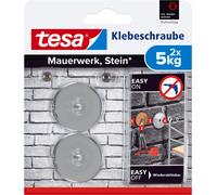 tesa Vis à coller pour maçonnerie rectangulaire 5,0 kg 2 vis + colle