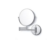 Tesa VISIOON - Miroir Mural Pivotant Grossissant 5X - Miroir Maquillage Double Face - Montage Facile - Fixation sans Percer sur Carrelage, Métal et Autres Surfaces - 30 x 48 cm, Argenté