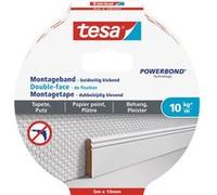 tesa WALLPAPER 77743-00000-00 Ruban de montage tesa® Powerbond blanc (L x l) 5 m x 19 mm Blanc G