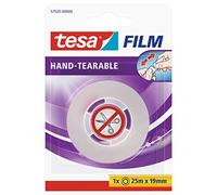 tesa Ruban adhésif Tesafilm déchirable à la main 25 m x 19 mm - 1 rouleau sous blister