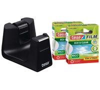 tesafilm Dérouleur Easy Cut Smart + 2 Rouleaux Eco & clear 33m x 19mm