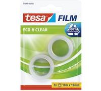 Tesa Eco&Clear Pack de 2 Rouleaux d'adhésifs 10 x 19 mm