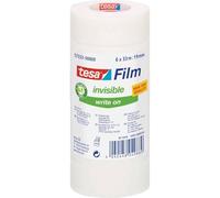 tesafilm, invisible, 33m x 19mm, paquet avantageux de 6 rouleaux