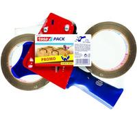 tesafilm Lot de 2 rubans d'emballage 66m x 50mm + Dérouleur