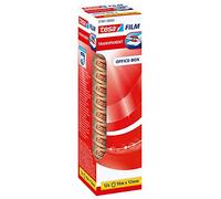 Tesafilm Ruban Adhésif Transparent - Résistant au Vieillissement et au Déchirement - Rubans avec grande adhérence, 10 m x 12 mm - Pack de 12 Rubans
