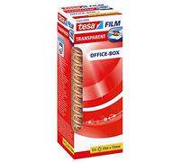tesafilm Ruban Adhésif Transparent - Résistant au Vieillissement et au Déchirement - Rubans avec grande adhérence, 33 m x 12 mm - Pack de 12 Rubans