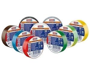 tesaflex 53988 Ruban isolant électrique en PVC IEC, 19mmx20m, marron x10 morceau