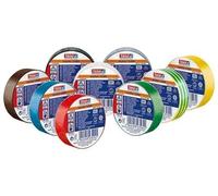 tesa tesa Ruban isolant électrique PVC 10 m x 15 mm, rouge Quantité:10