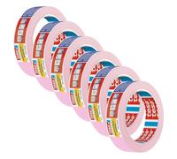 tesakrepp 4323 Basic Ruban de Masquage - x 8 - Beige Clair - 50 m x 38 mm | Bande de masquage pour travaux de peinture - Sans solvant et se retire sans traces jusqu'à 4 jours