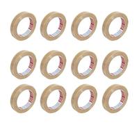 tesapack 4101 ruban adhésif pour emballage, 12mm x 66m, transparent, en PVC en pack de 12 pièces (41