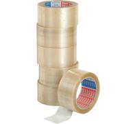 tesapack 4120 Ruban adhésif d'emballage PVC 66 m × 50 mm transparent 6 pces