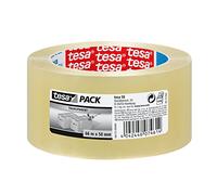tesa Ruban de masquage Crêpe de précision 4334 PLUS, Pack de 6, Papier extra-fin, Jaune 50 m×25 mm