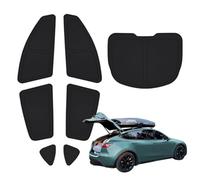 TESBEAUTY Tesla Lot de 7 Rideaux de Protection de l'intimité pour Camping, fenêtre latérale, fenêtre arrière, bloqueur UV, matériau à 4 Couches, Texture Distinctive, Pliable, Ajustement Parfait