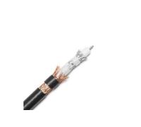 TESCA Cable double tresse diam ext. 13 mm gaine noire