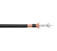 TESCA Cable double tresse diam ext. 9 mm gaine noire