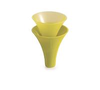 Tescoma 420594 Lot de 2 entonnoirs flexibles en silicone résistant et vert, ligne Presto