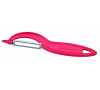 Tescoma 421012, Fruits & Vegetables, Éplucheur Pivotant, Acier Inoxydable, Rouge, Acier Inoxydable, Plastique, Anneau De Suspension