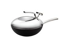 Tescoma 602650 Wok avec couvercle, acier inoxydable, gris