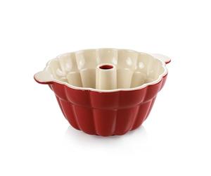 Tescoma 622204 Delicia Moule céramique a kouglof, rouge, 28,5 cm