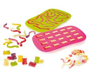 Tescoma 629580 Moule à bonbons en caoutchouc Rose/vert