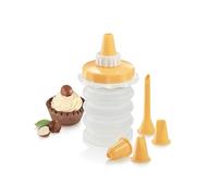 Tescoma 630530 Décorateur pour gâteaux et gâteaux à soufflet avec 5 becs, ligne Delícia, ø 6,4 cm - hauteur 14 cm