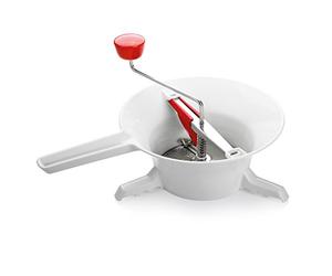 Tescoma 643578 Moulin à légumes, Acier Inoxydable, Blanc, 24 cm